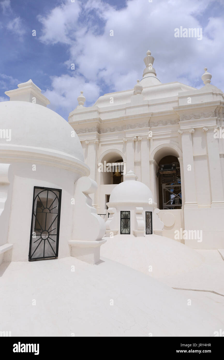 White Cathedral in Leon, Nicaragua Stock Photo