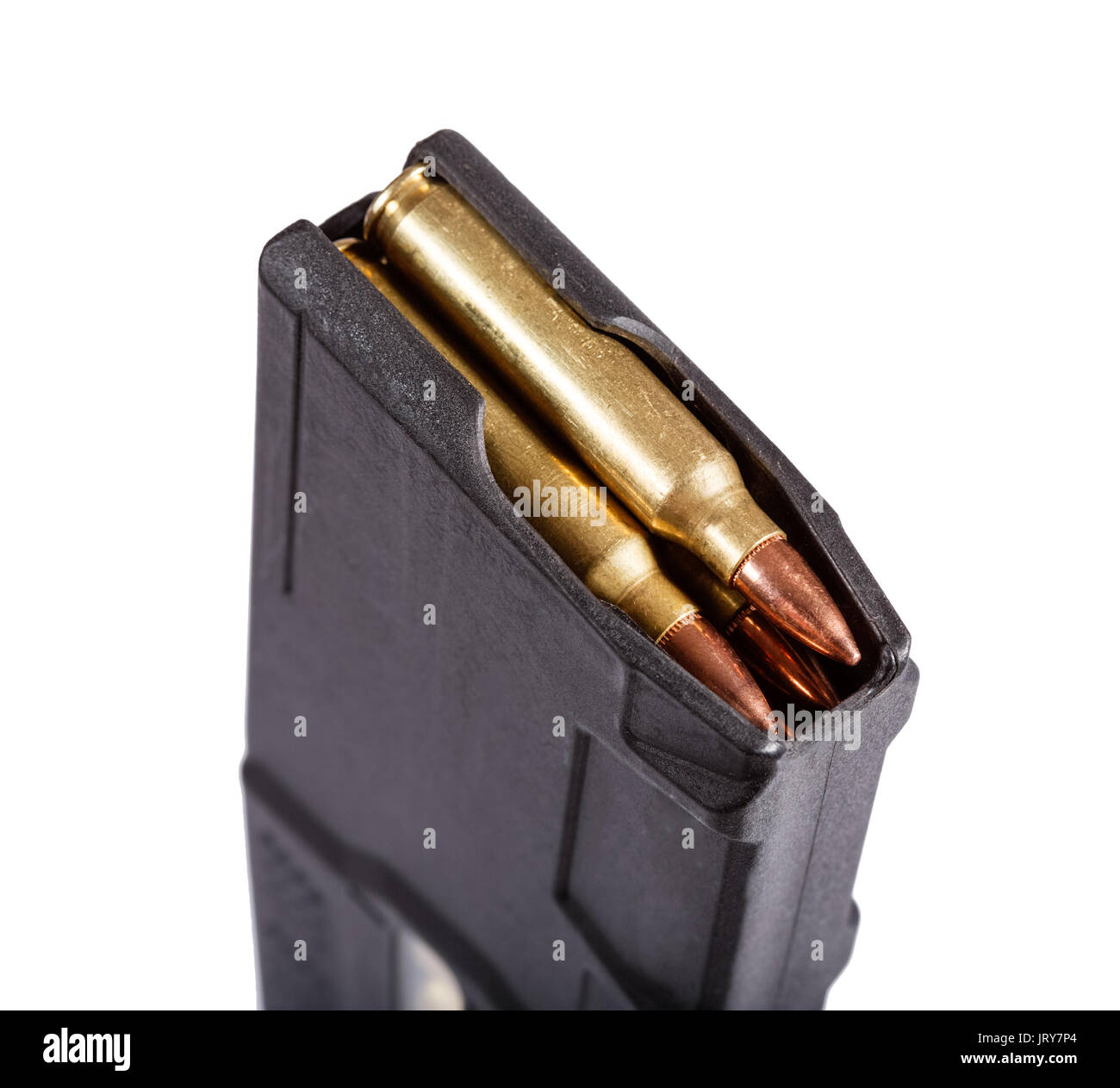Gun magazin with ammo. Stock Photo