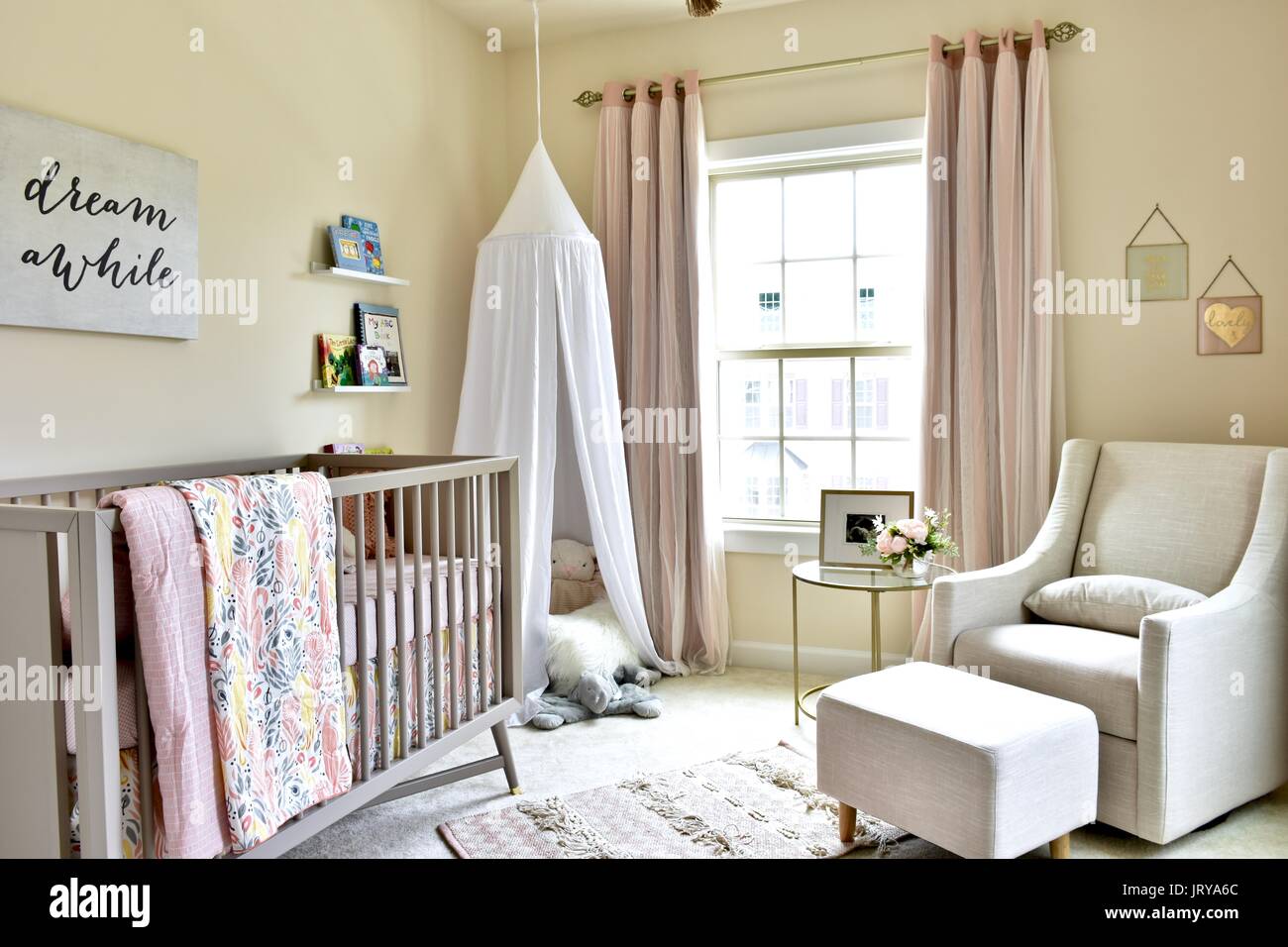 Interior design baby nursery hi-res stock photography and images - Alamy