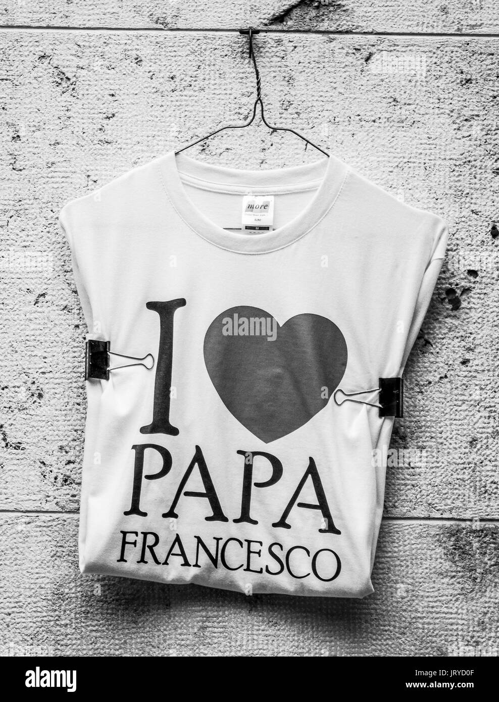 I love Papa Francesco - Vatican souvenir of the pope - ROME / ITALY - NOVEMBER 6, 2016 Stock Photo