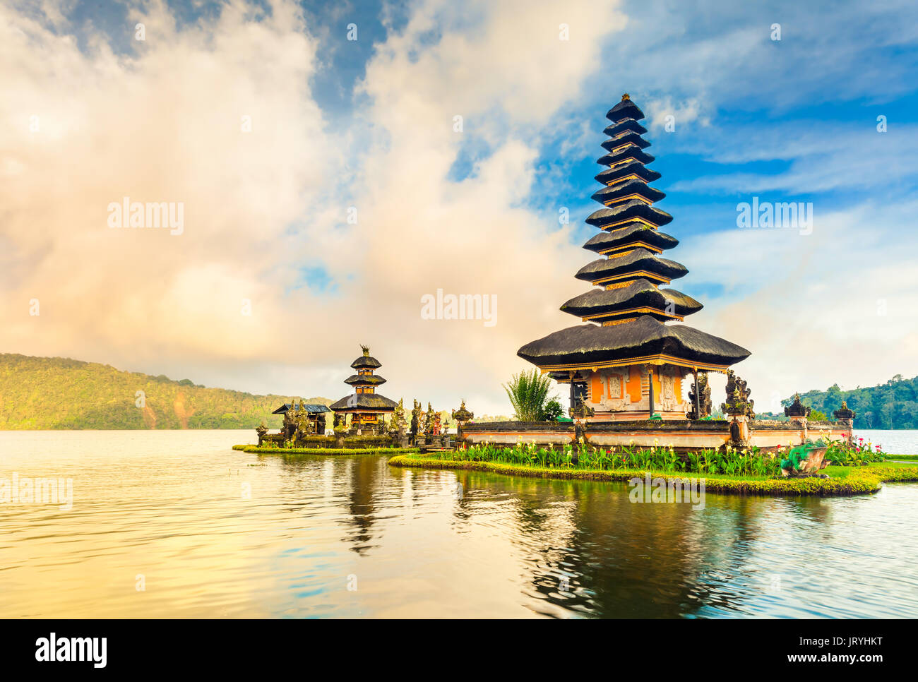 Pura Ulun Danu Bratan Hindu Temple On Bratan Lake Bali Indonesia Stock Photo Alamy