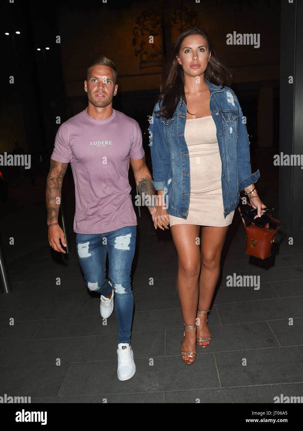 Jess and Dom Love Island Night Out in Manchester first seen leaving ...