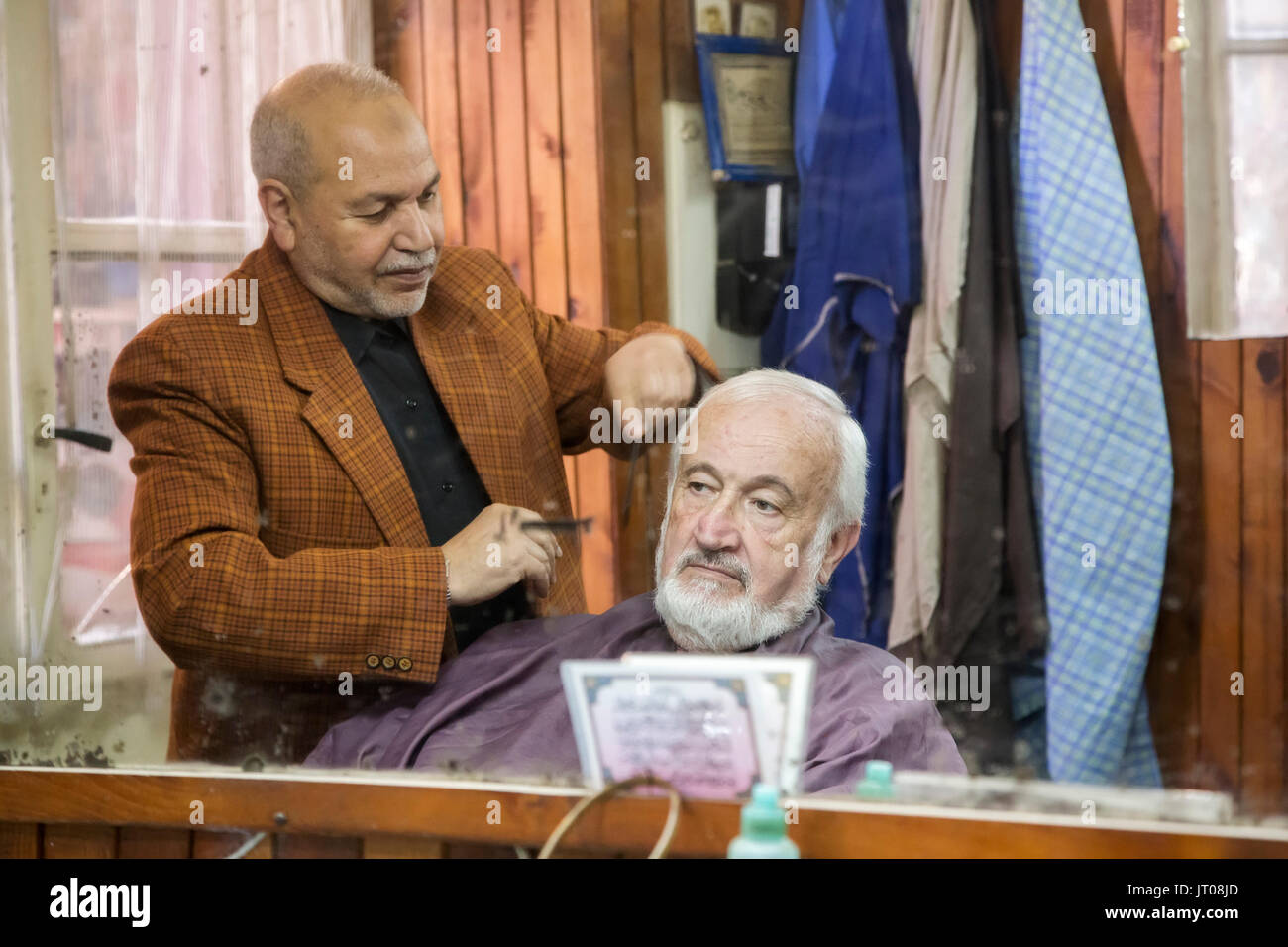 Interior of a barber shop. Souk Medina of Fez, Fes el Bali. Morocco