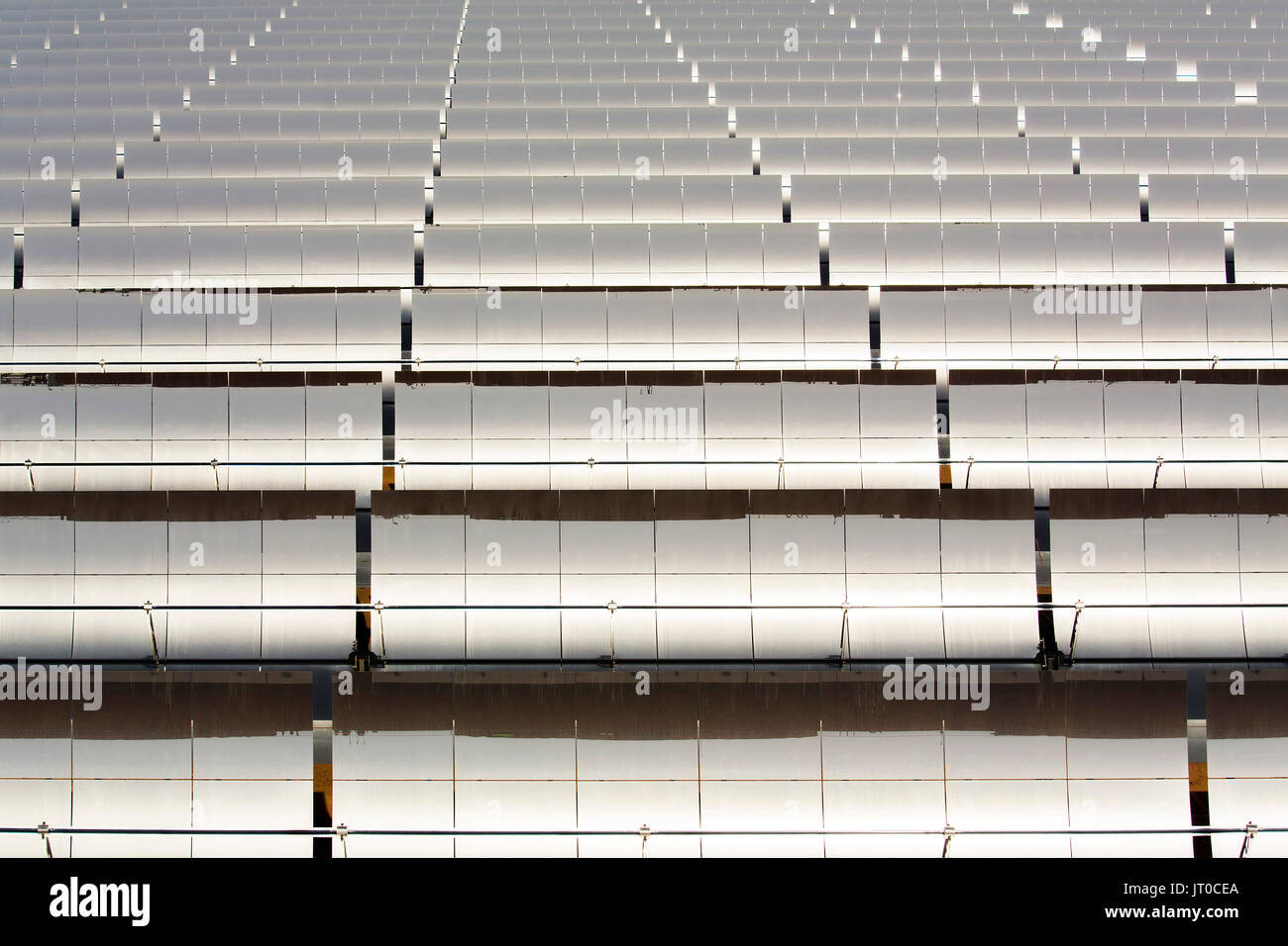 Solar thermal sustainable energy, Noor Ouarzazate Concentrated Solar Power Station Complex. Morocco, Maghreb North Africa Stock Photo