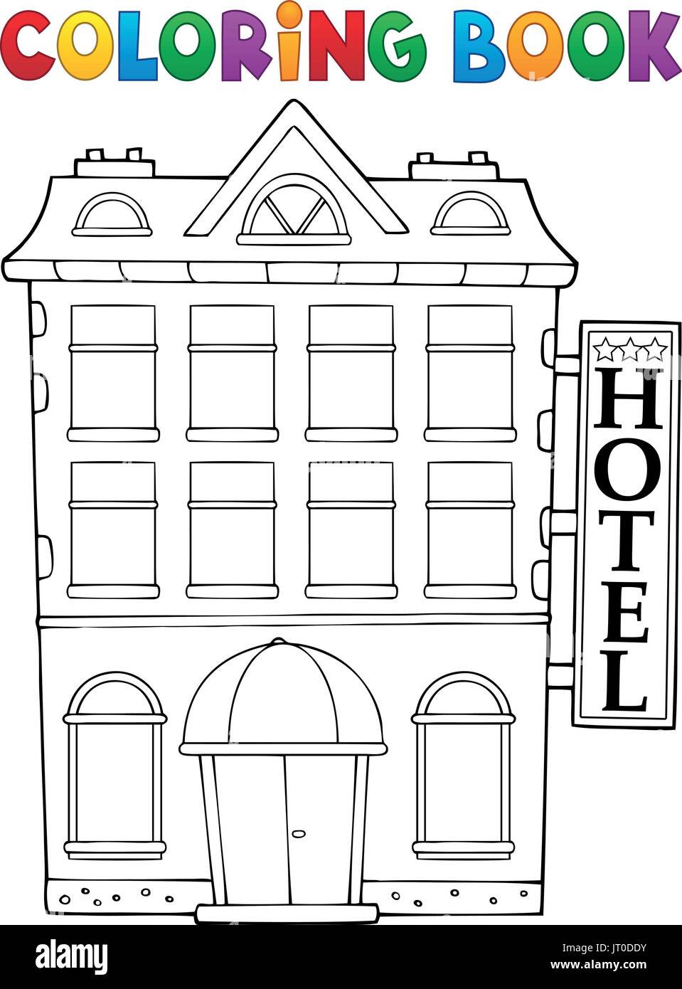 hotel coloring pages