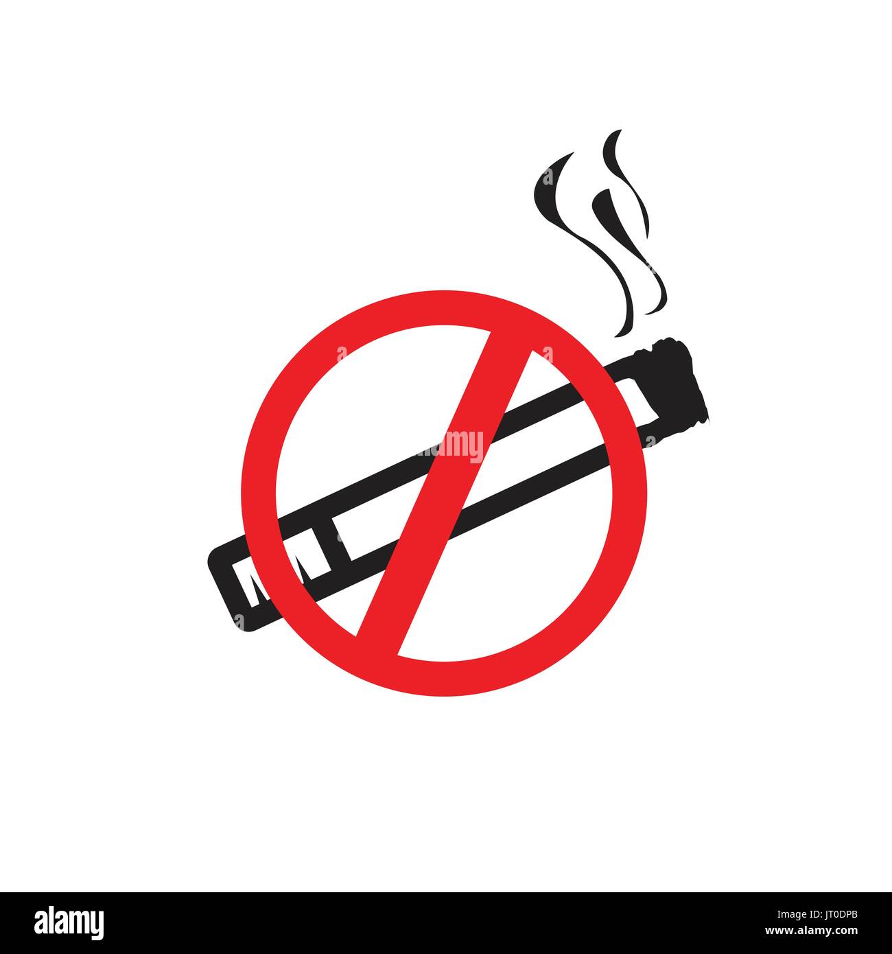 no smoking sign, icon design,  isolated on white background. Stock Vector