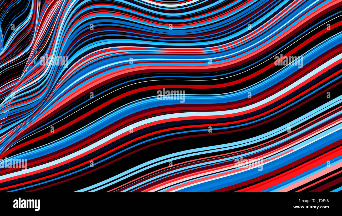 Abstract background with colorful wavy lines. 3d rendered Stock Photo ...