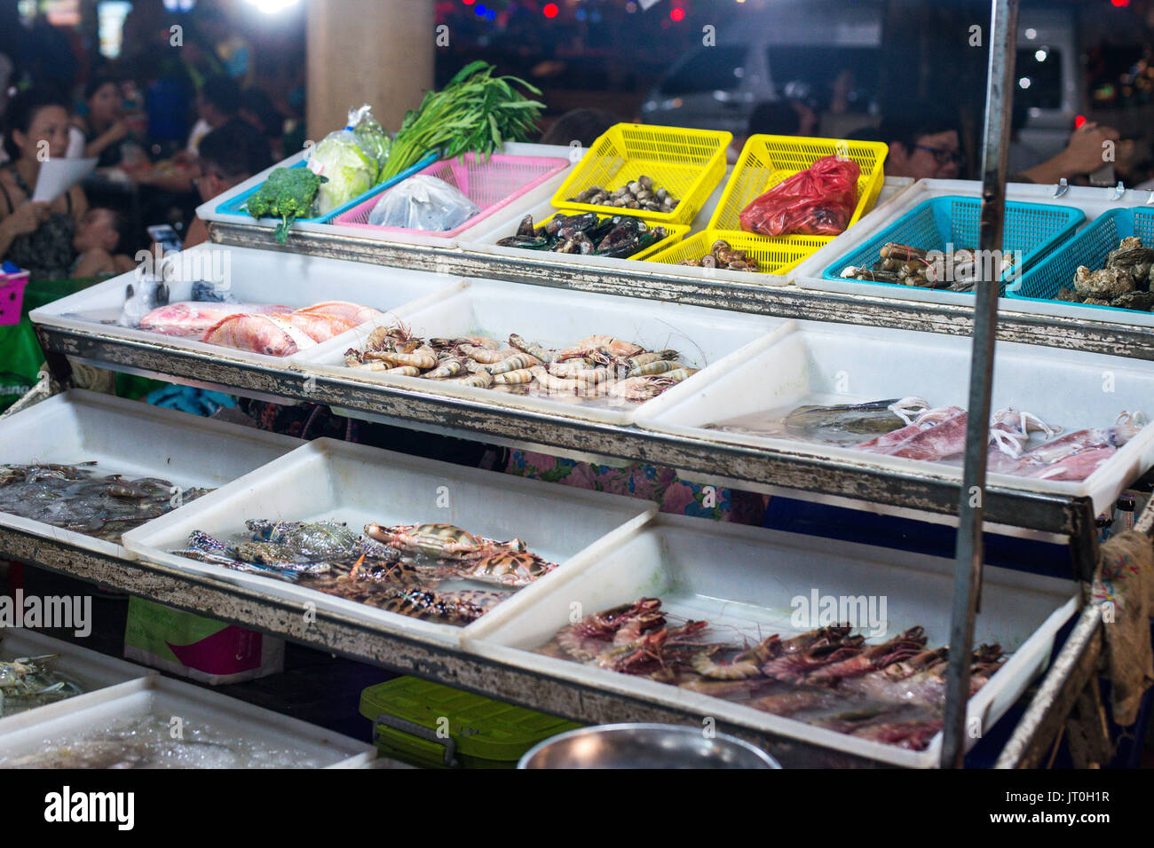 Street food at the market in Thailand Stock Photo - Alamy
