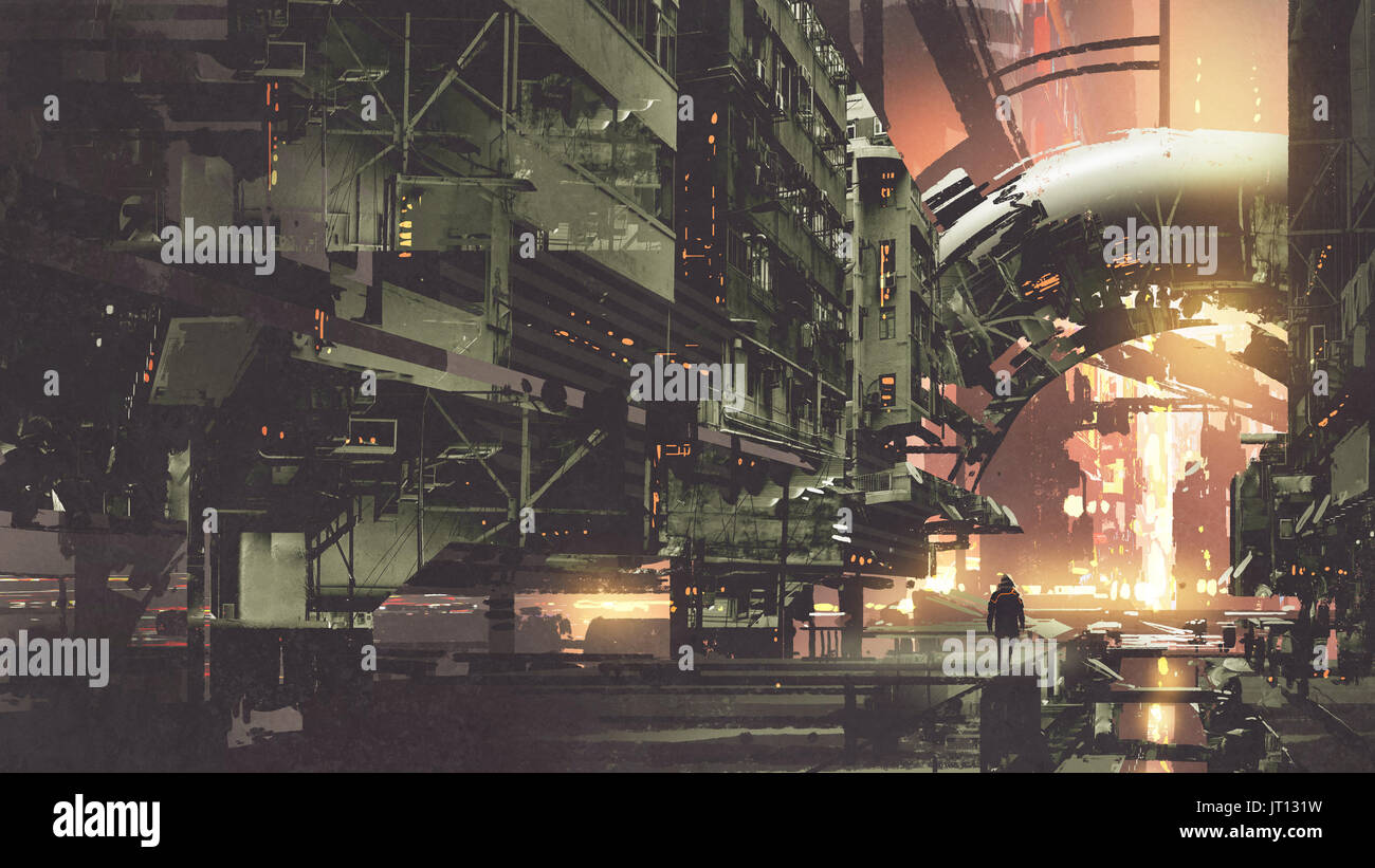 High-Tech Cyberpunk City Wallpapers — papr