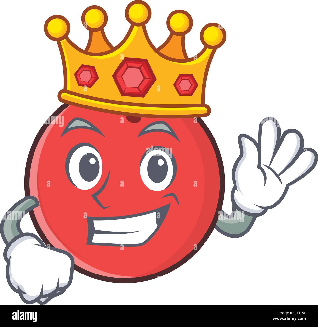 King bowling ball character cartoon vector illustration Stock Vector Image & Art Alamy