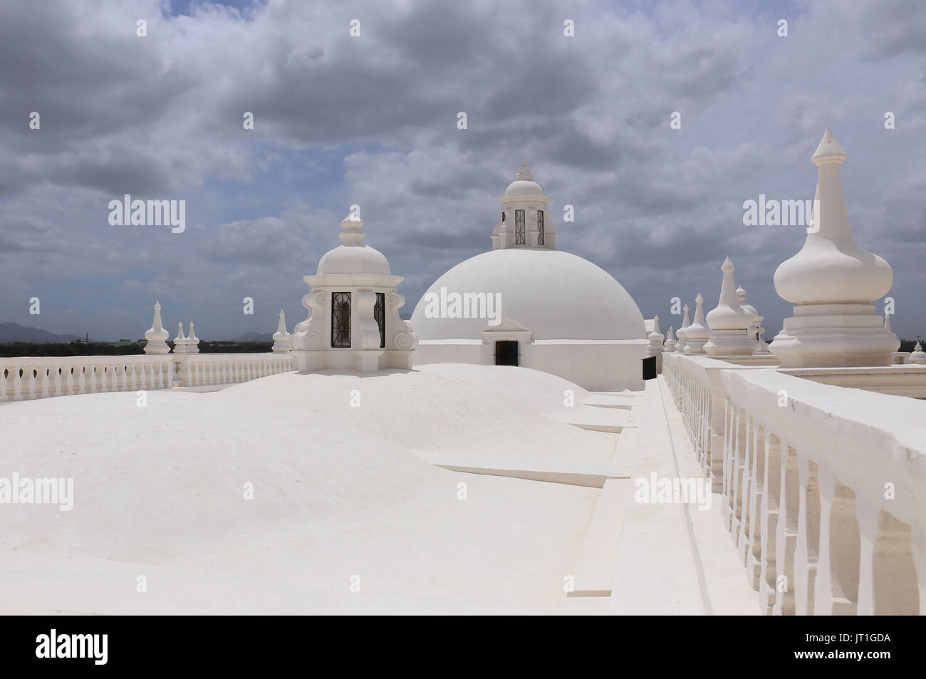 White Cathedral in Leon, Nicaragua Stock Photo