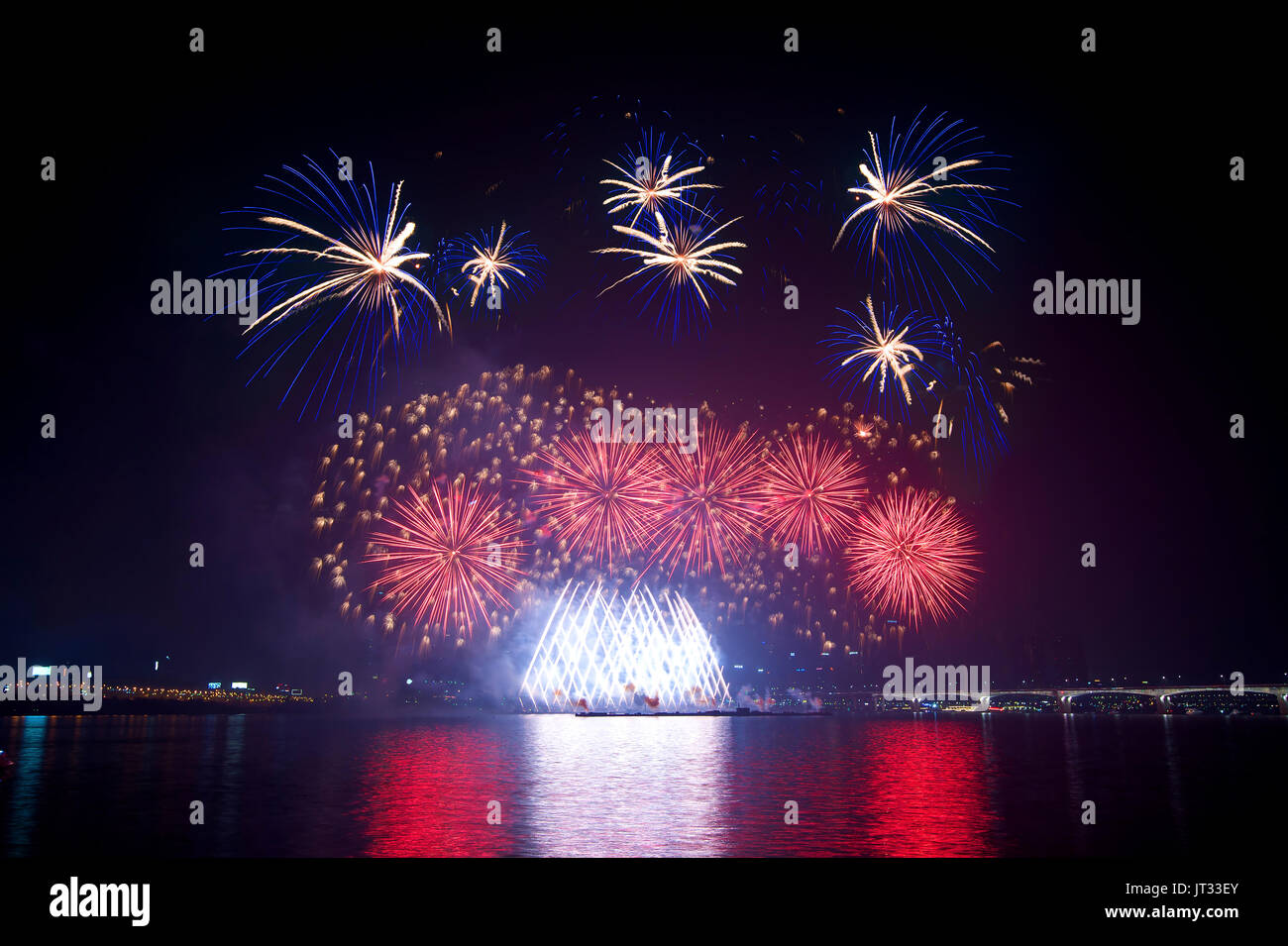 Seoul International Fireworks Festival in Korea Stock Photo - Alamy