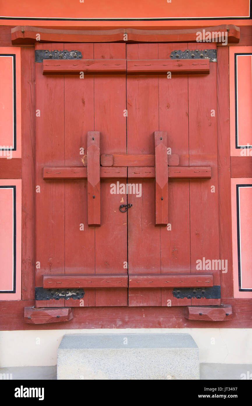 Antique wooden door Stock Photo Alamy