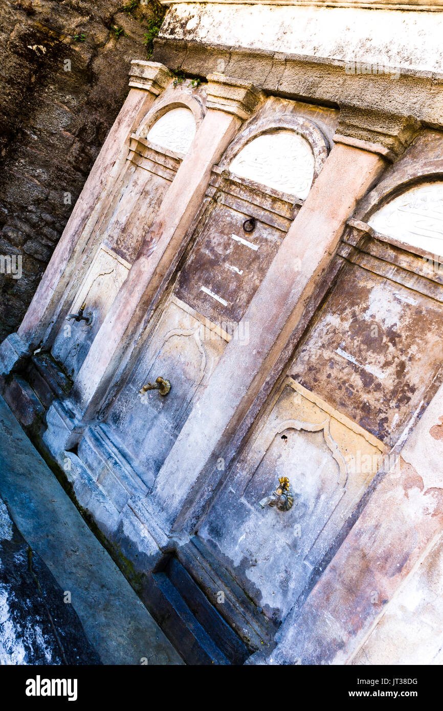 Public water taps Rhodes Greece Stock Photo Alamy