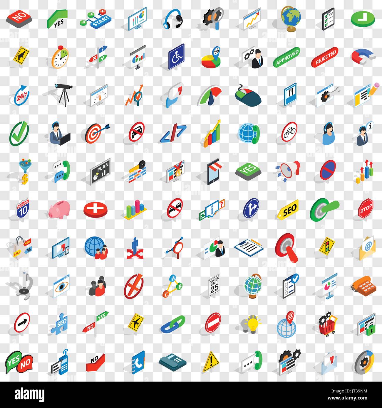 100 search icons set, isometric 3d style Stock Vector Image & Art - Alamy