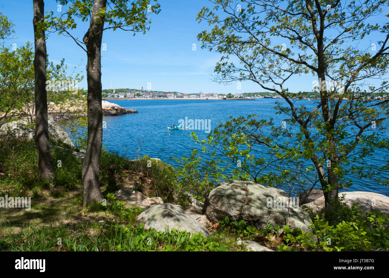 The Gloucester city waterfront viewed from the Stage Fork Park