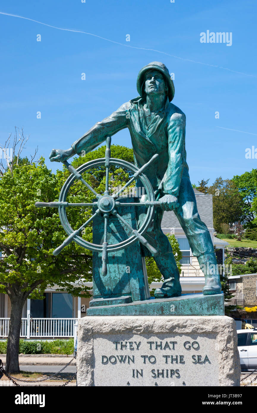 Man at the wheel statue gloucester hires stock photography and images