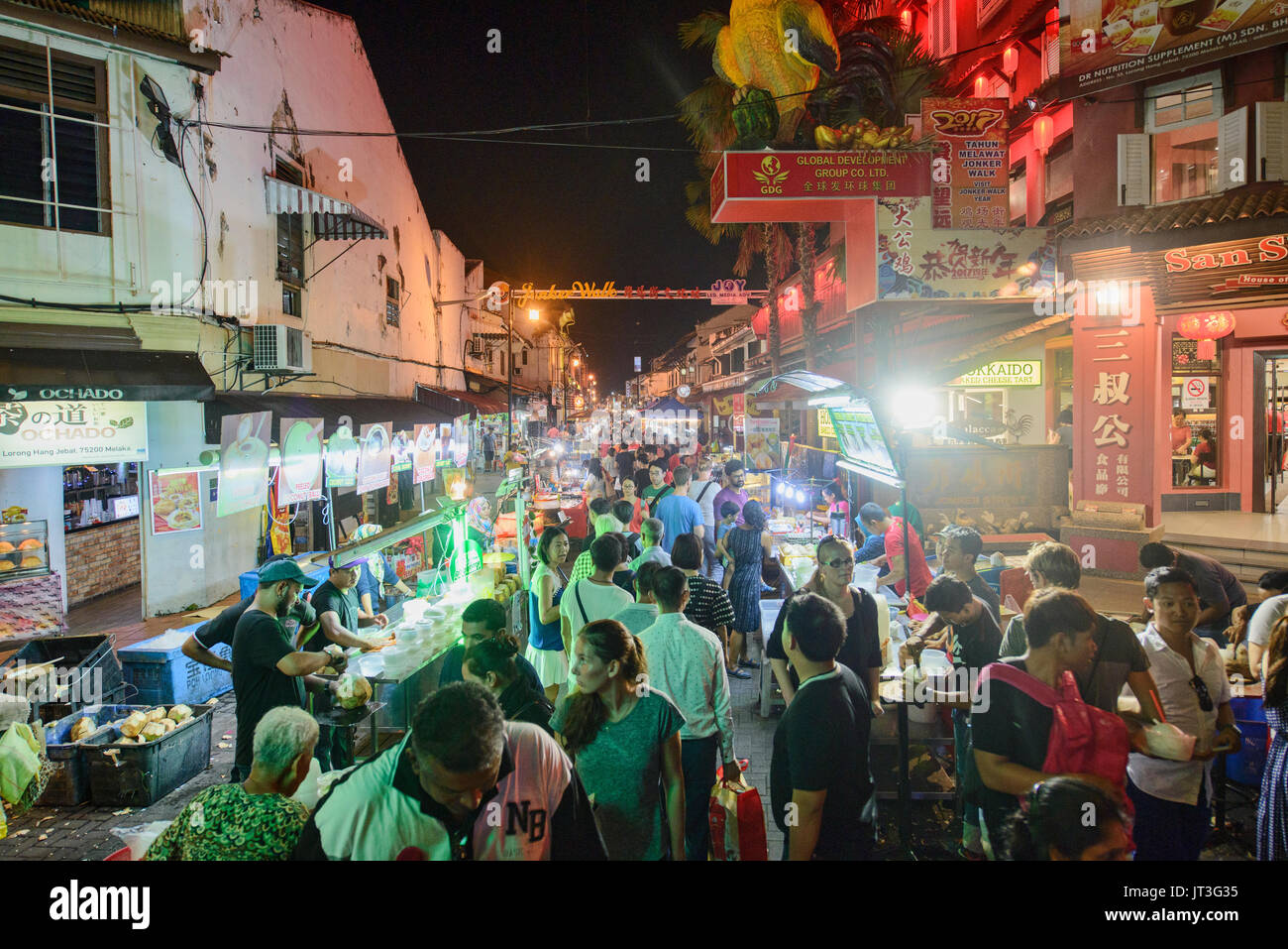 Jonker Walking Street Night Market, Malacca, Malaysia Stock Photo Alamy
