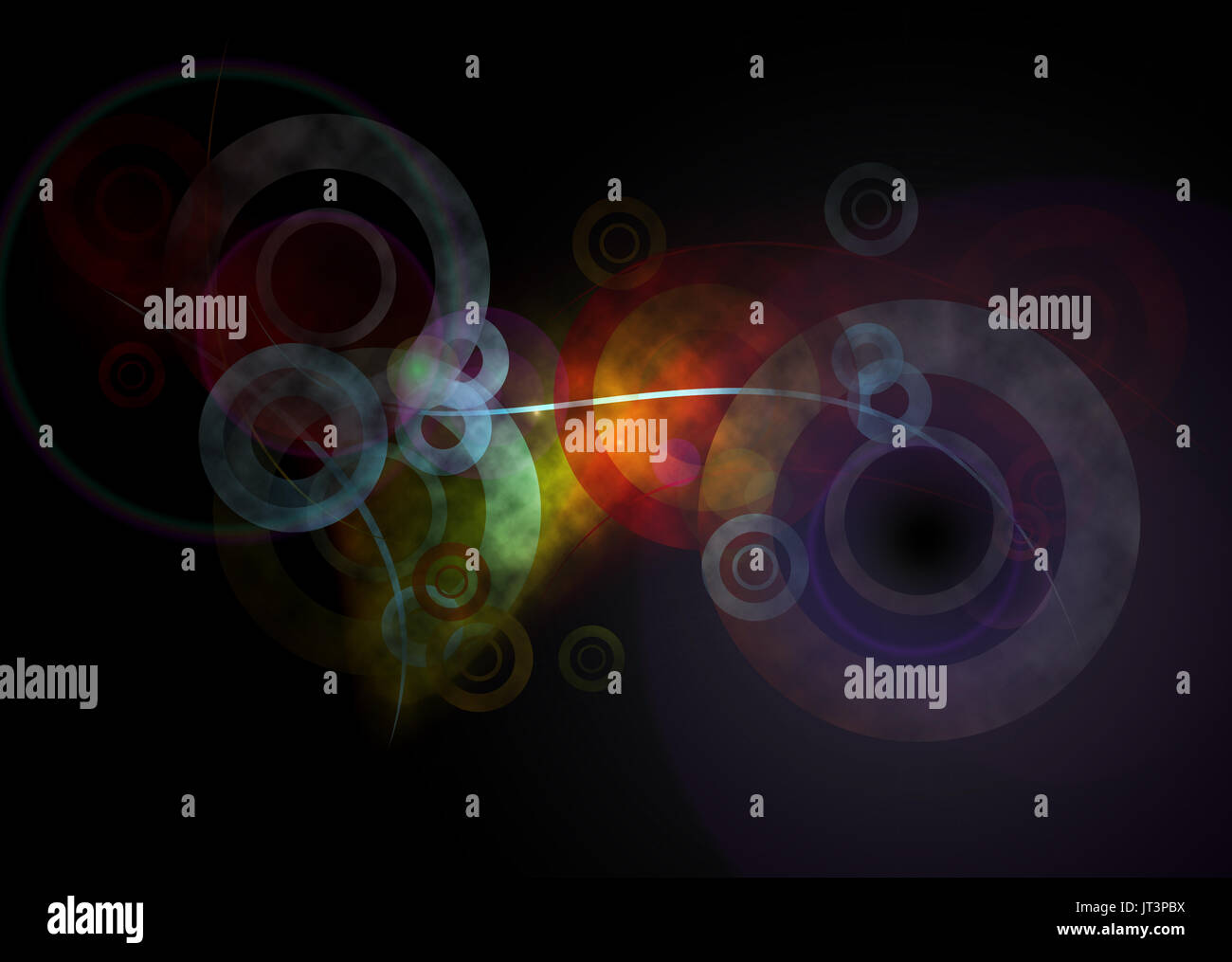 mystic fire on the dark background Stock Photo Alamy