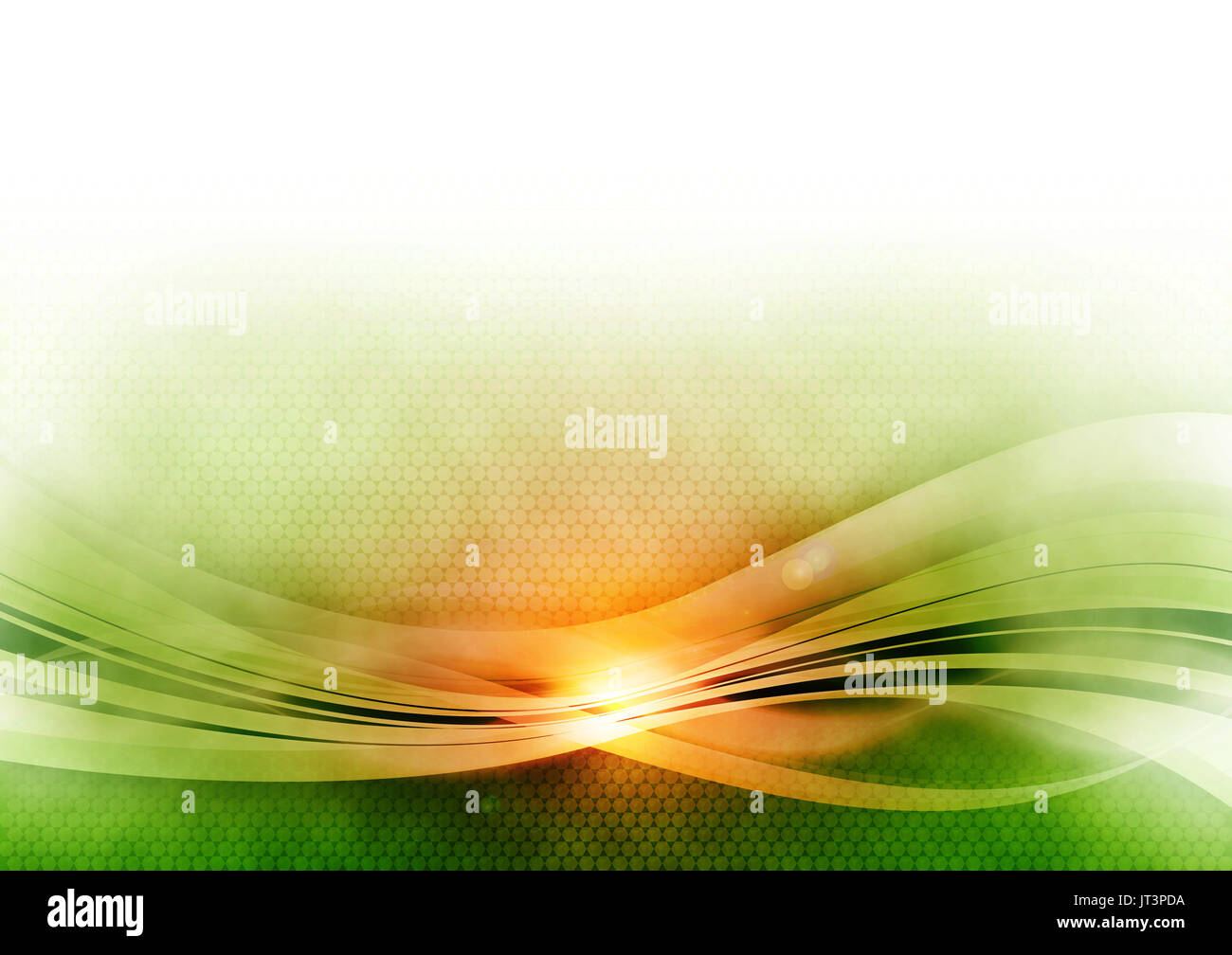 Raster green background with light shiny waves Stock Photo - Alamy