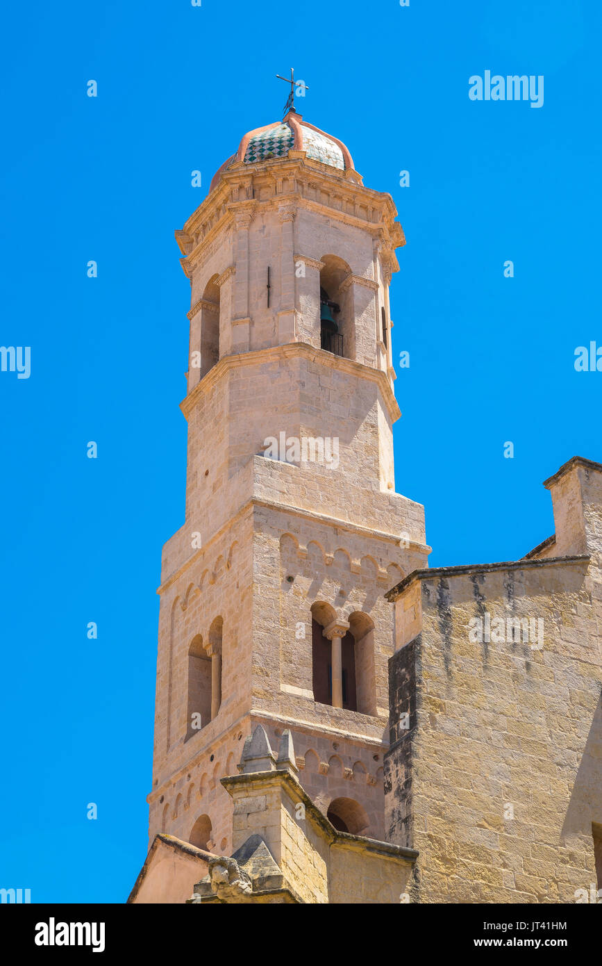 Sassari Sardinia cathedral, view of the east end of the Duomo bell tower  (campanile) in Sassari, Sardinia Stock Photo - Alamy