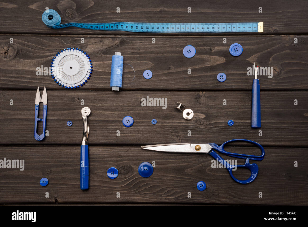 Set various sewing buttons hi-res stock photography and images - Alamy