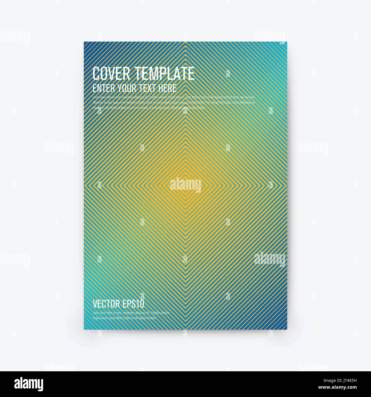 Minimal covers design. Geometric gradients Stock Vector