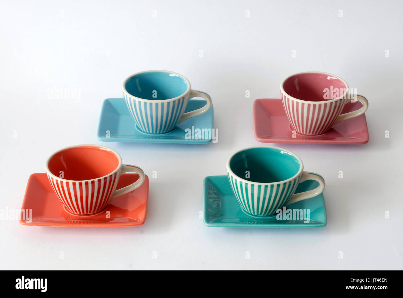 Set of four coffee cups. Made by LBVYR, Laboratoire de Biologie