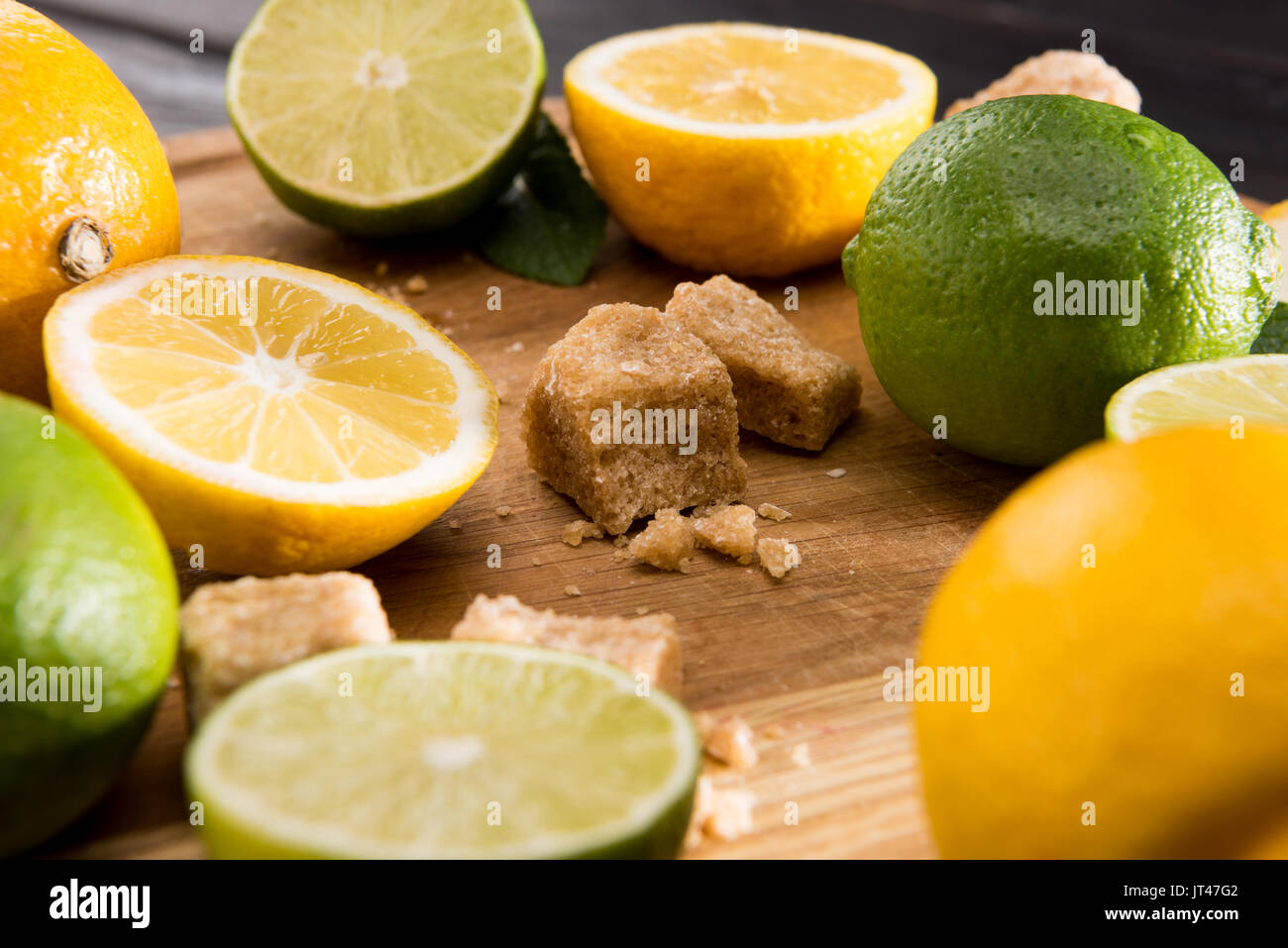 Fruits lime lemons fresh slices hires stock photography and images Alamy