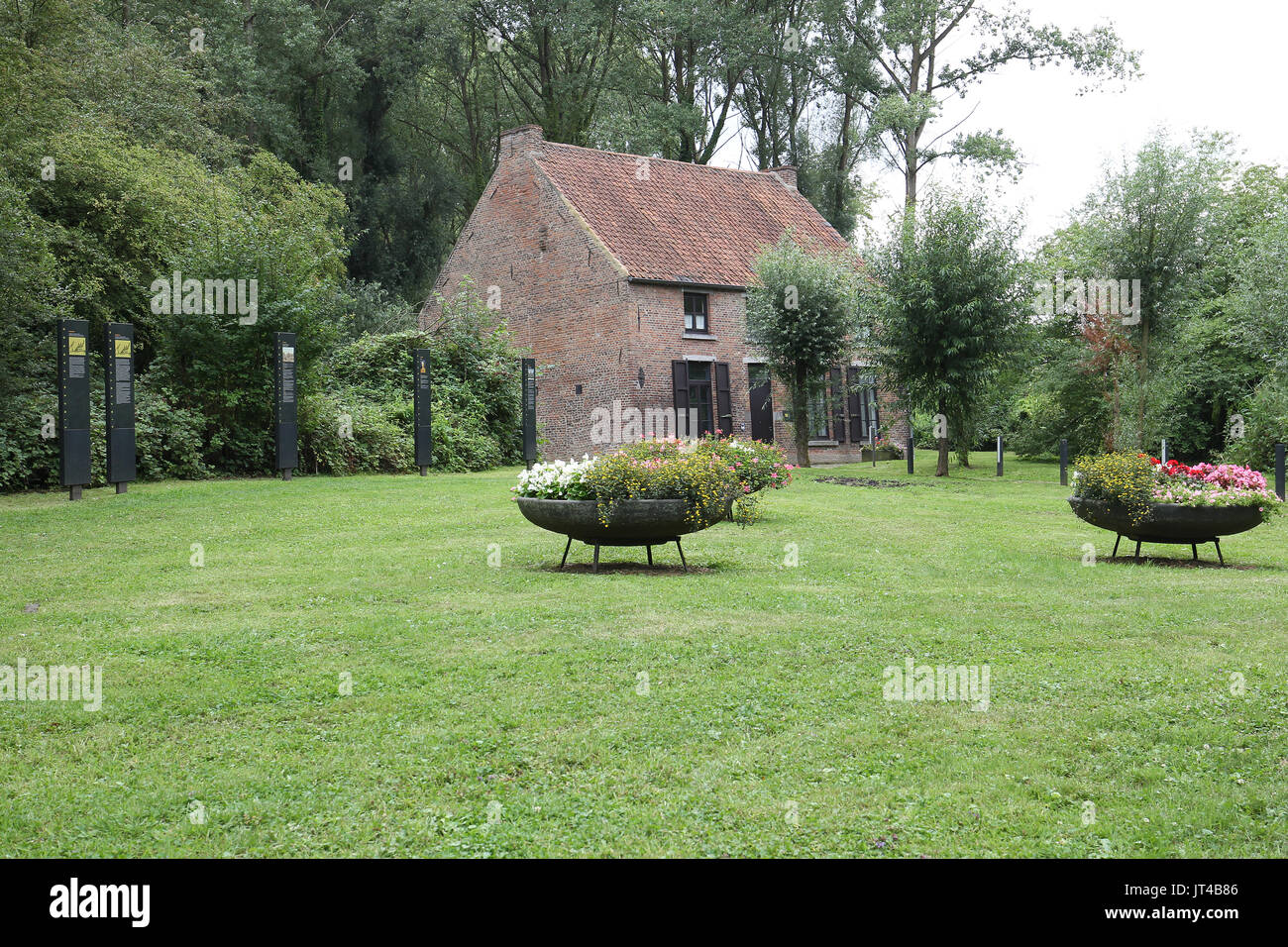 Van Gogh house is a museum in the village of Cuesmes, near Mons in Belgium. Vincent Van Gogh lived here at the time when he decided to be a painter. Stock Photo
