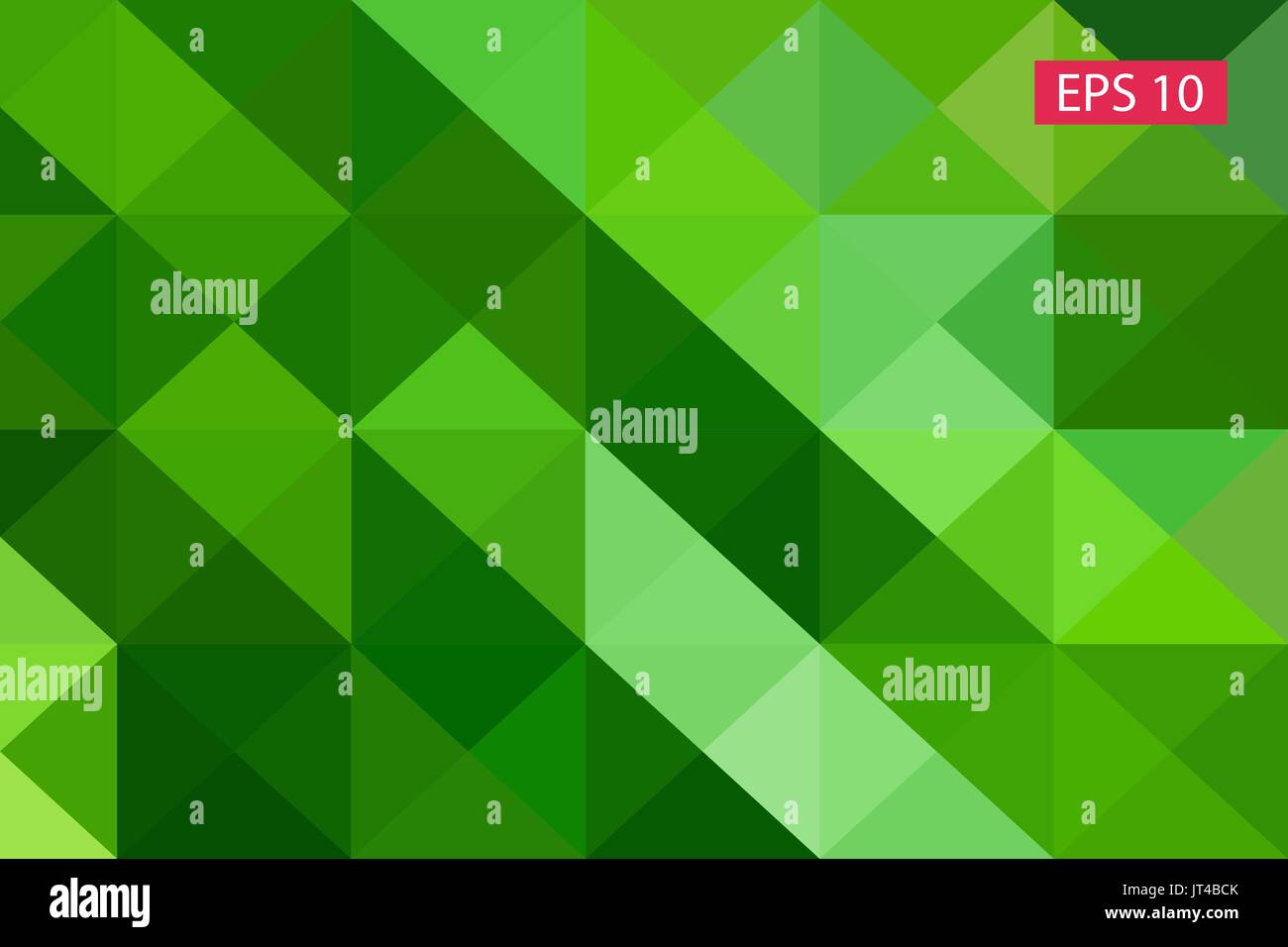 Green abstract geometric background, vector from polygons, triangle ...