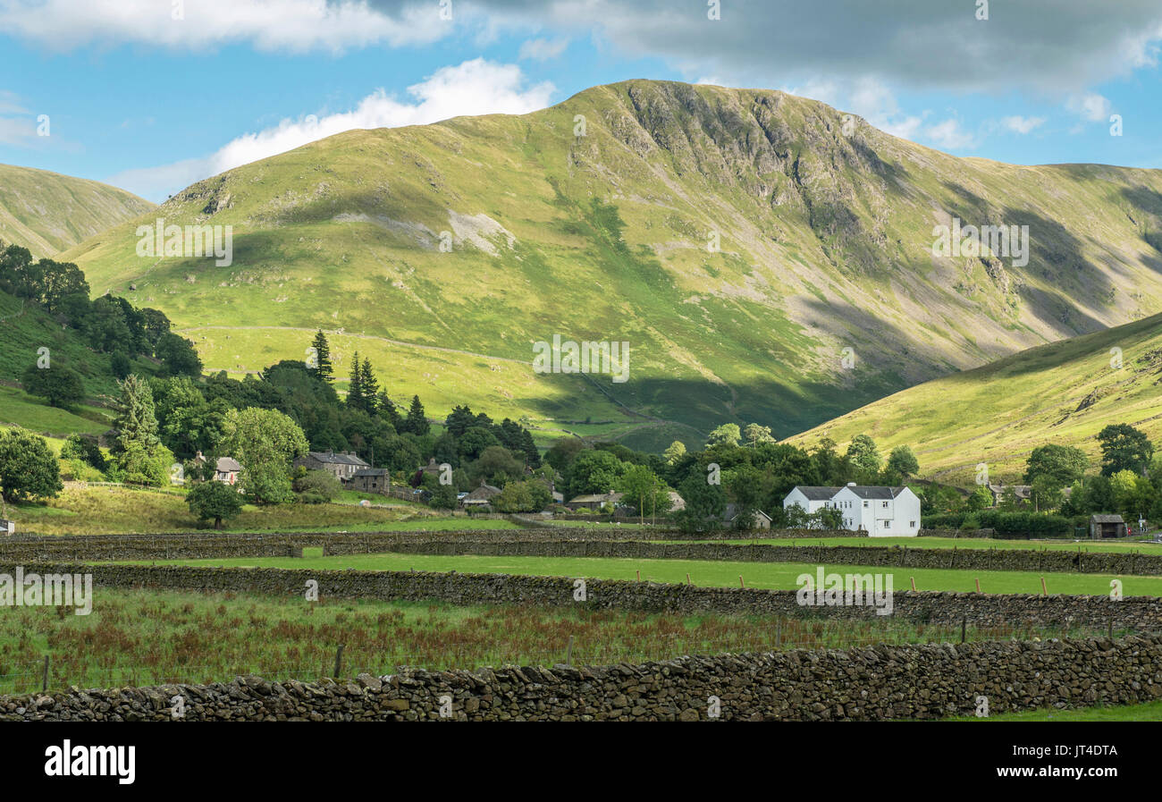 Grey Crag Above Hartsop village in the Lake District National Park Stock Photo