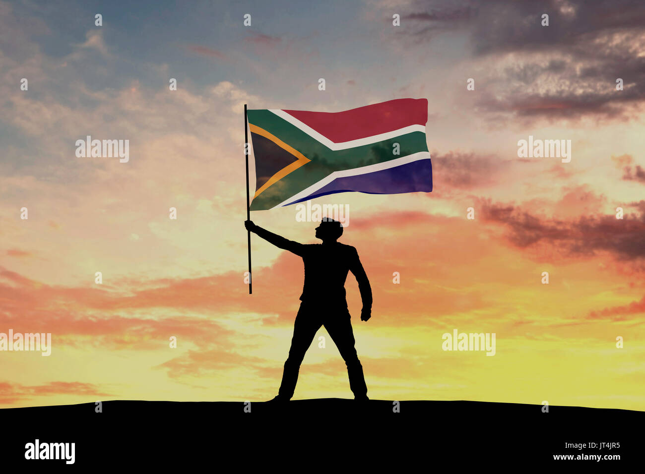 Vibrant south africa flag hi-res stock photography and images - Alamy