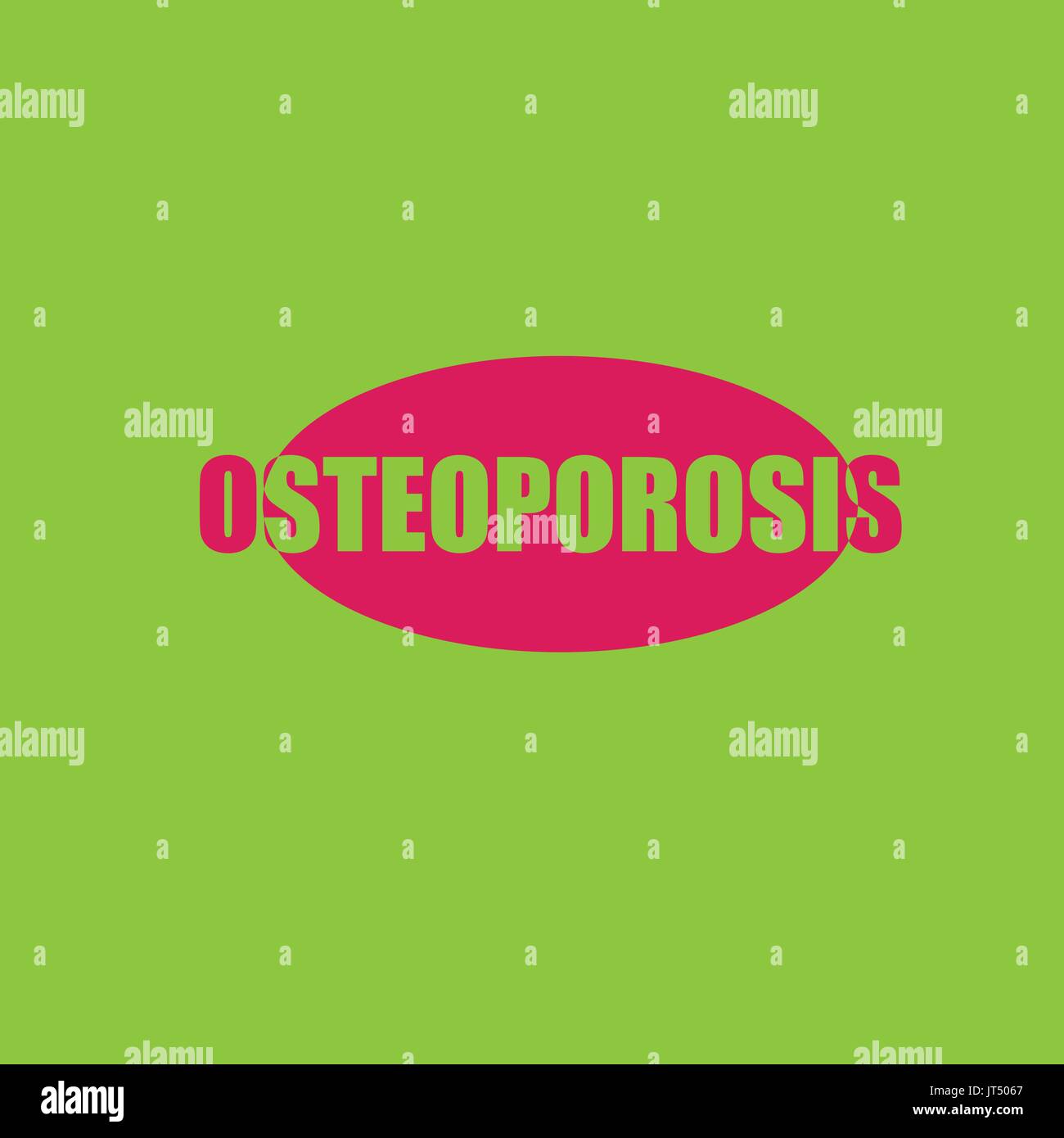 Health Concept, Osteoporosis Stock Vector