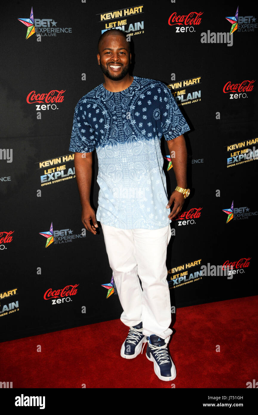 Craig Wayans arrives 'Kevin Hart: Let Me Explain' premiere Regal Cinemas L.A. Live June 27,2013 Los Angeles,California. Stock Photo