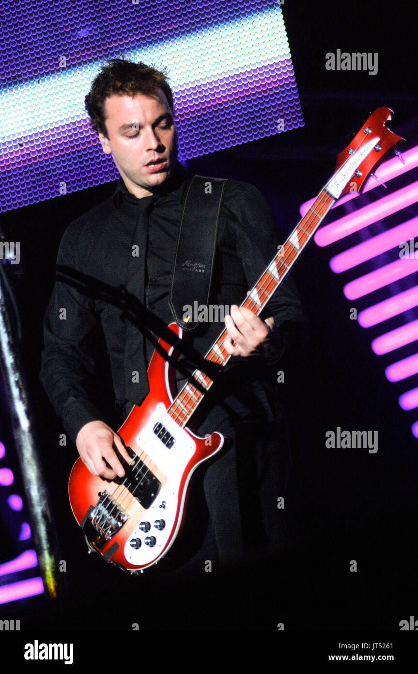 Chris Wolstenholme Muse Performs 07 Lollapalooza Chicago Il Stock Photo Alamy