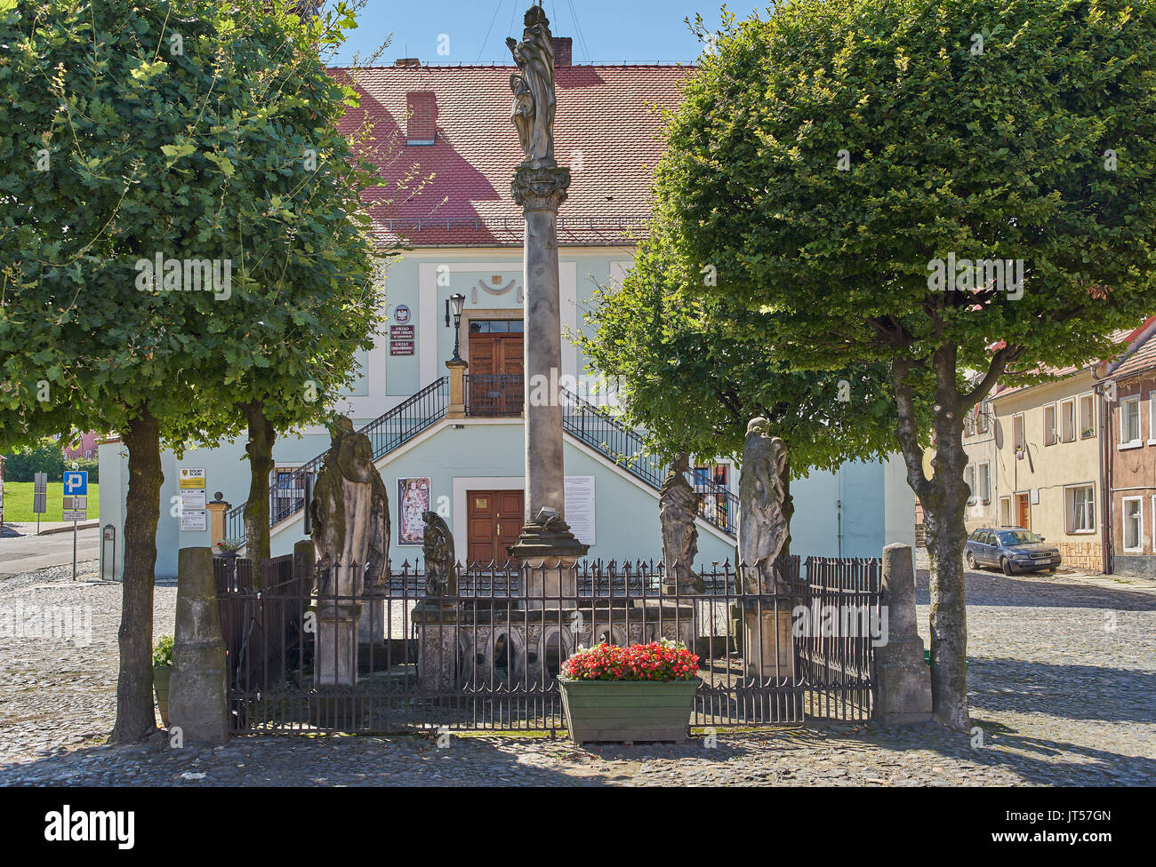Lubomierz historical old little town Lower Silesia Poland Liebenthal ...