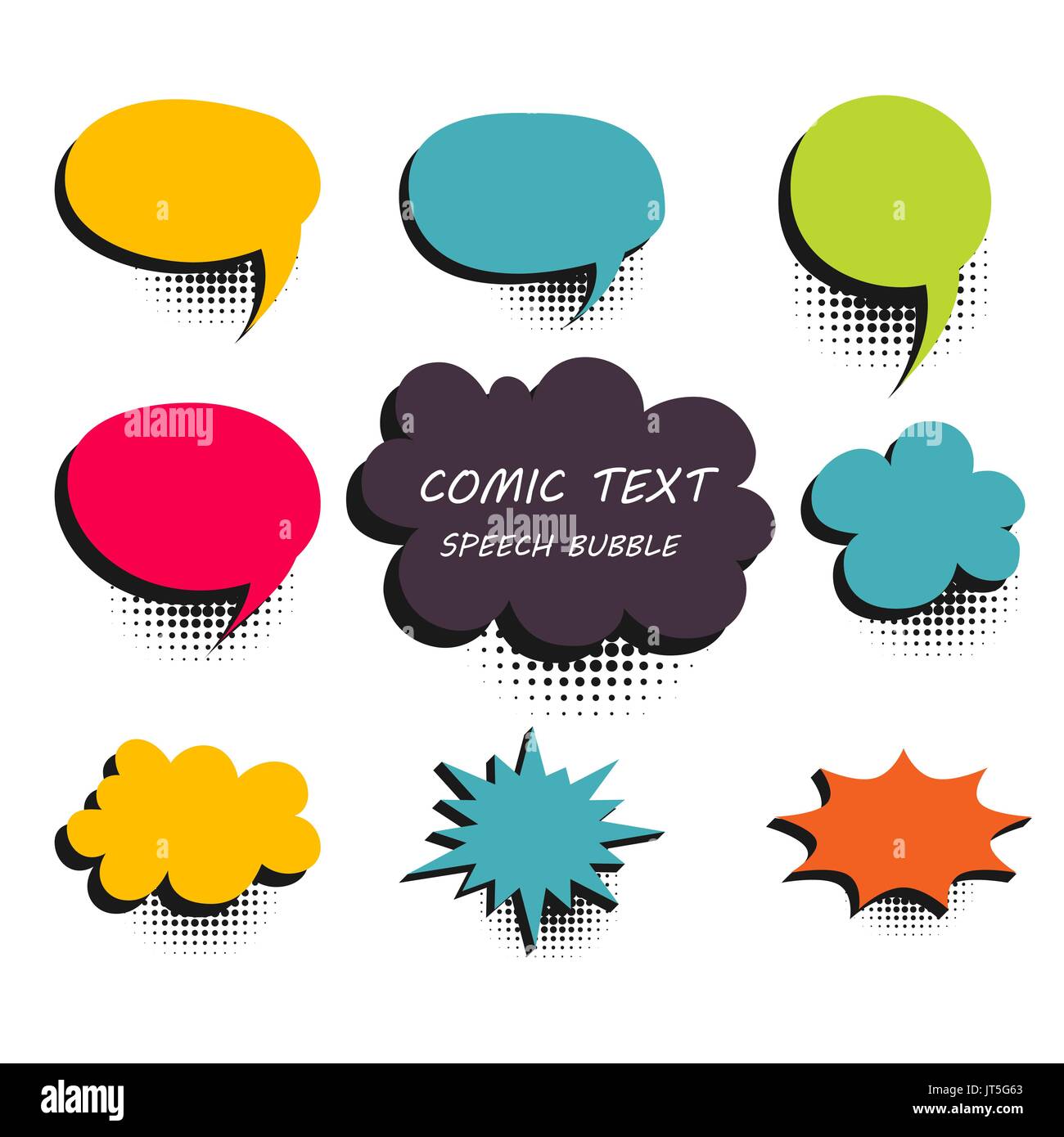 Clear empty boom comic bubble Stock Vector Images - Alamy