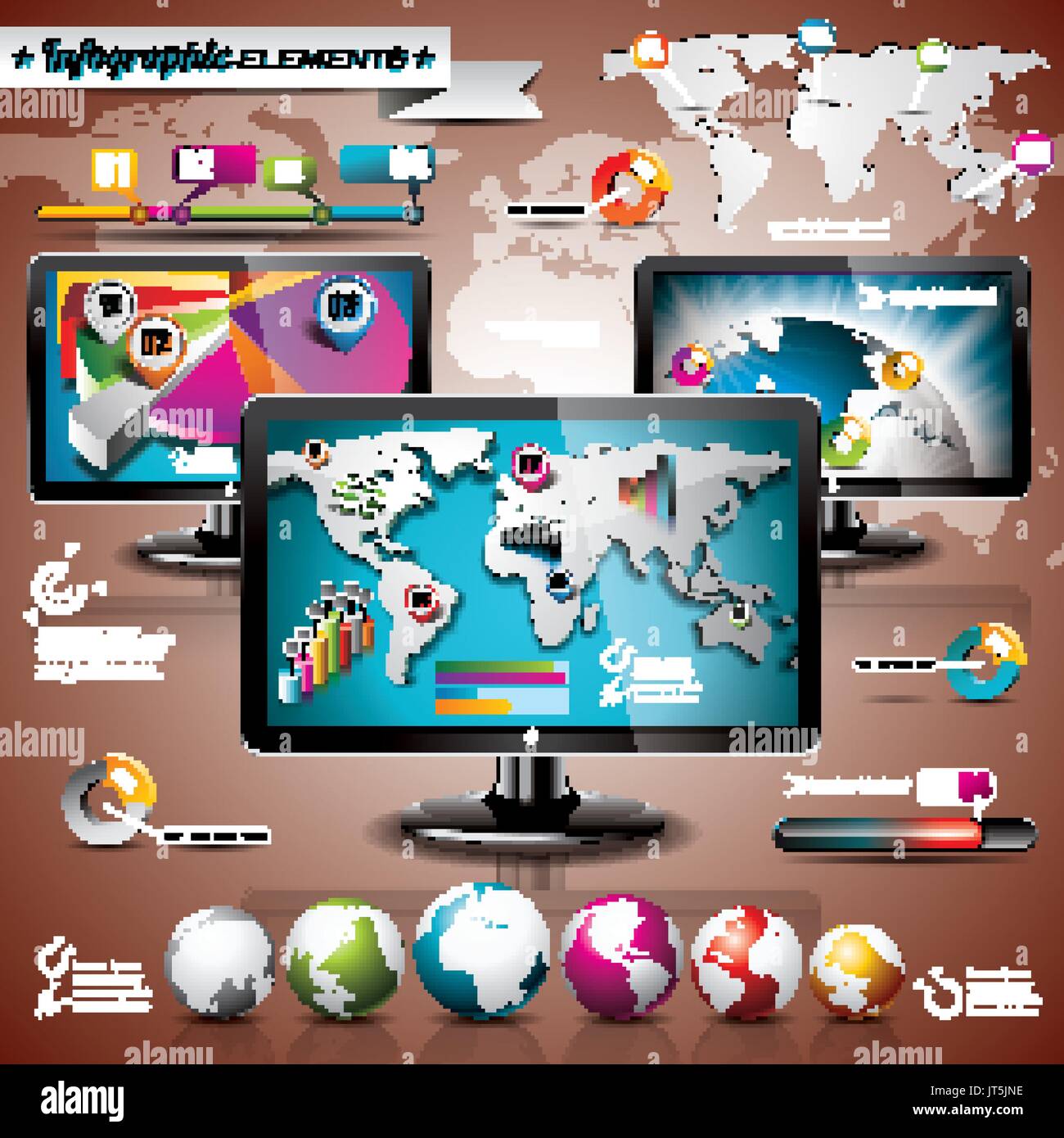 Graphics display Stock Vector Images - Alamy