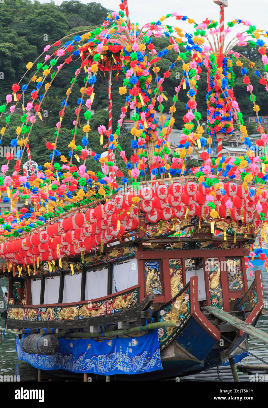 Japan, Manazuru, Kibune Matsuri, festival, boat, Stock Photo
