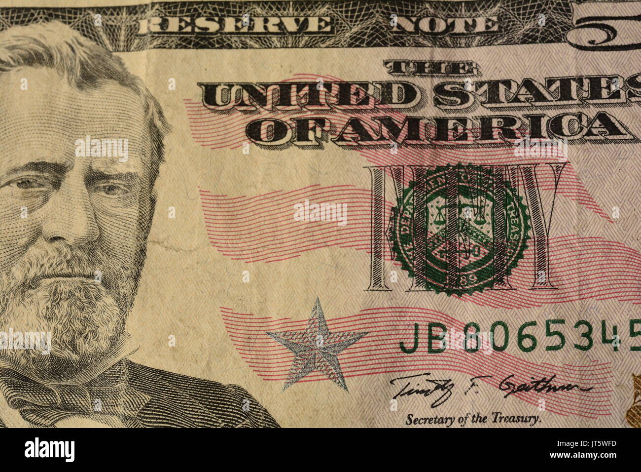 Note of american dollar money close up Stock Photo - Alamy