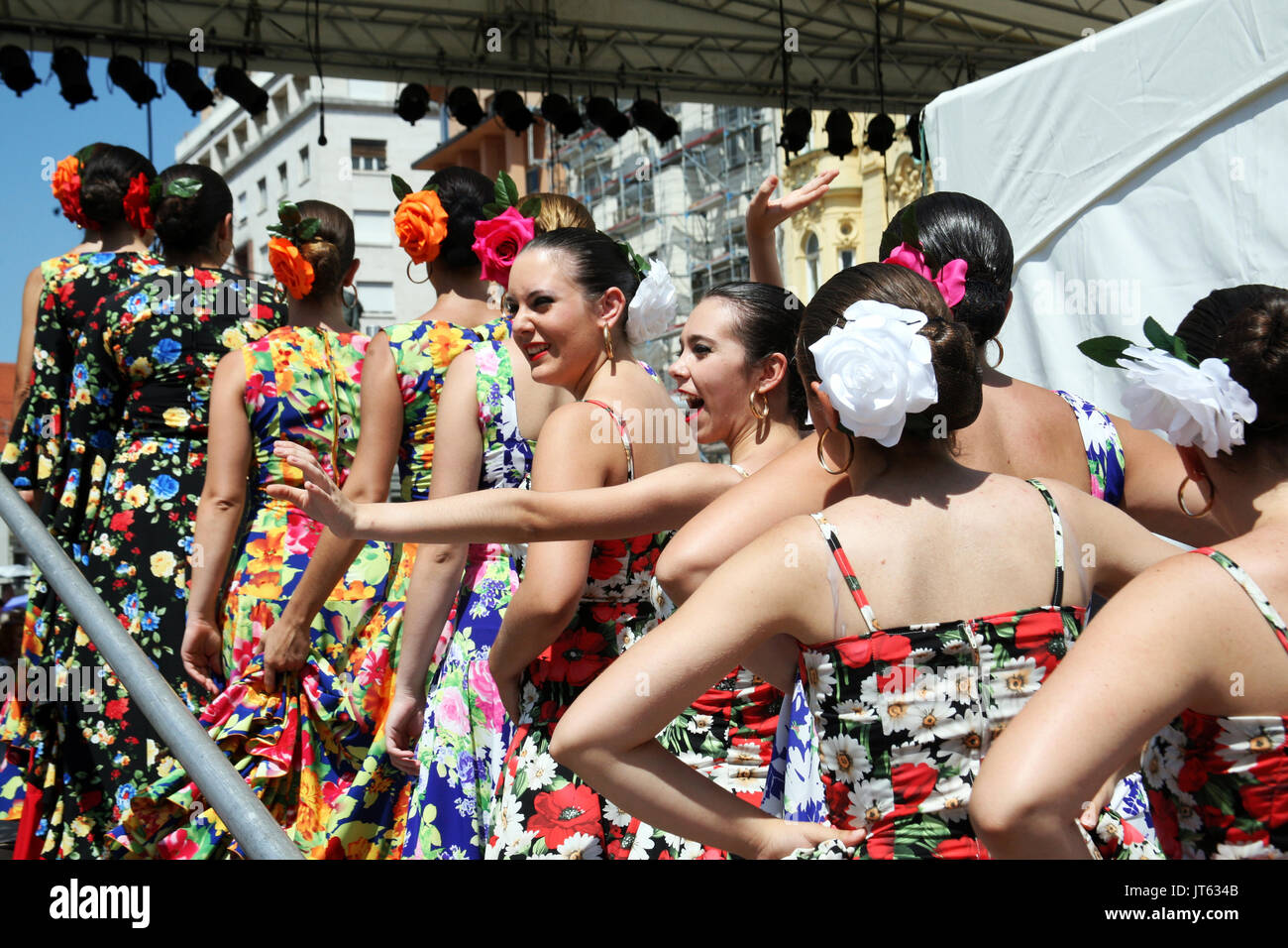 International Folklore Festival,2017.,Spain,Fuensalido,Toledo,Compania de Danza 'Nuevo Amanecer Angel Martinez',Zagreb,Croatia,Europe,74 Stock Photo