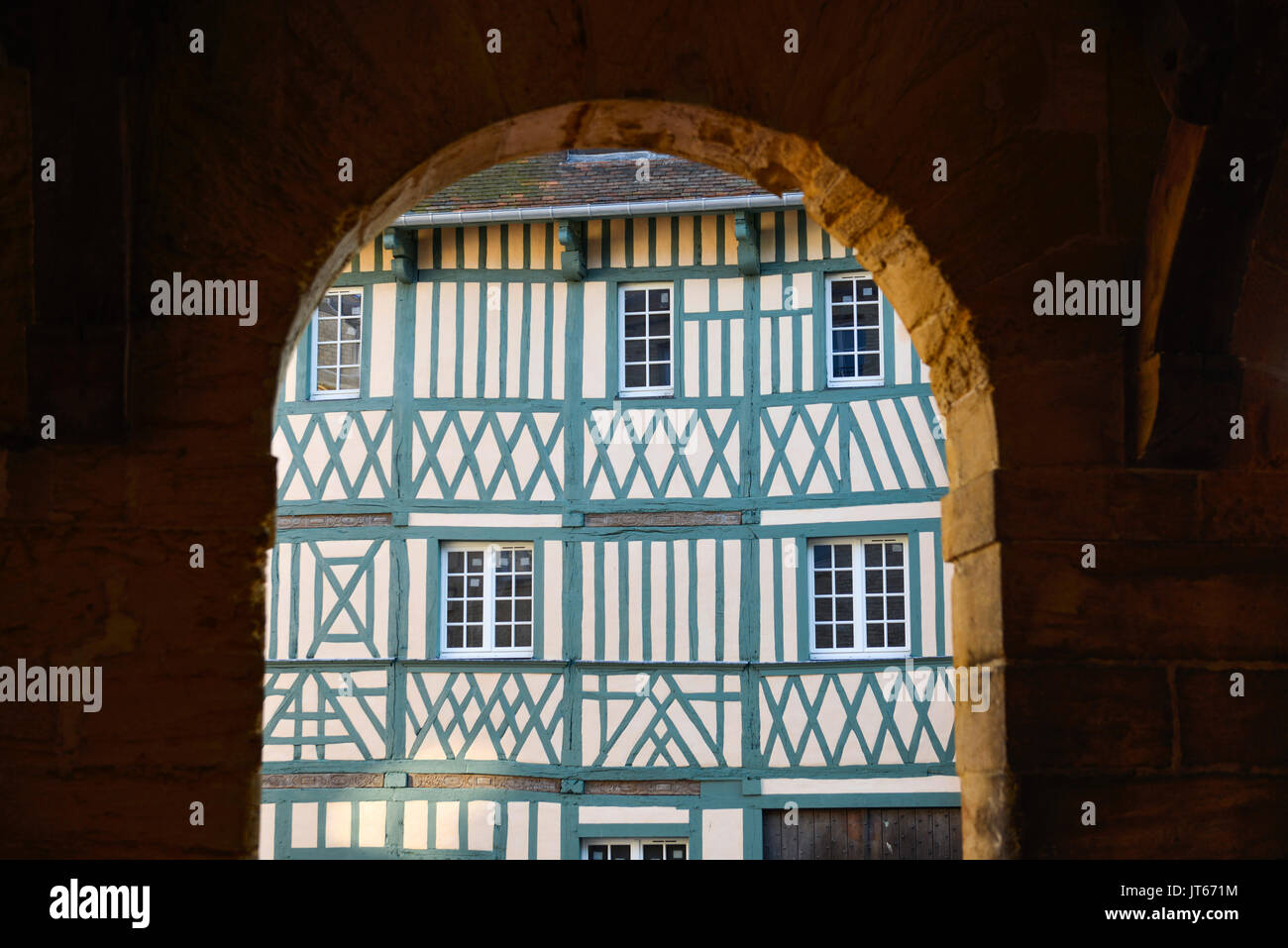 Dieppe (northern France): building Maison Miffant Stock Photo