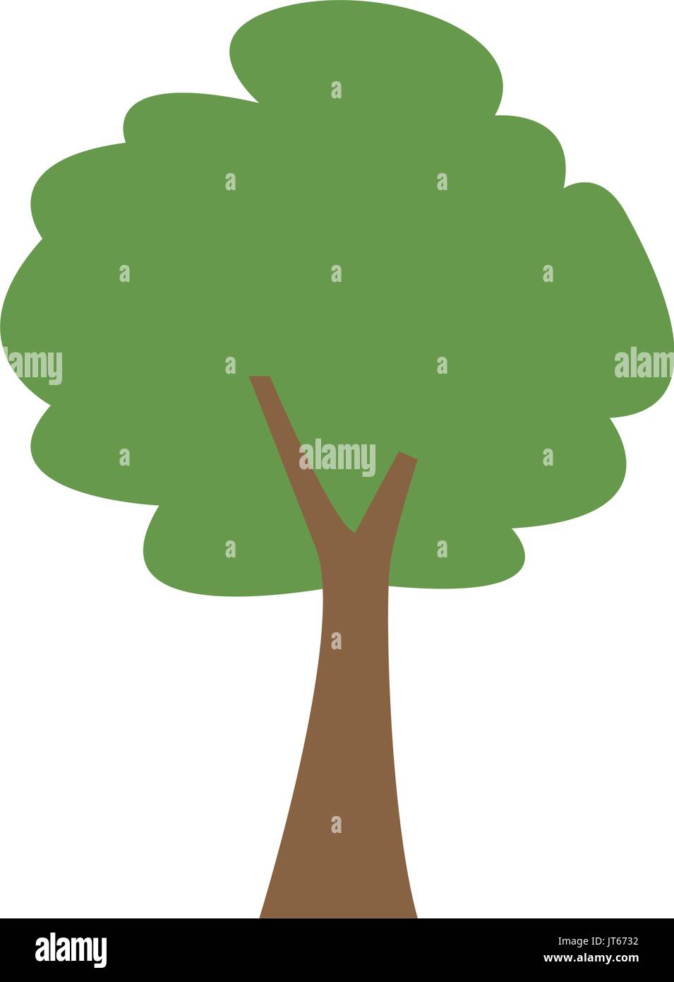 green tree forest foliage natural ecology Stock Vector Image & Art - Alamy