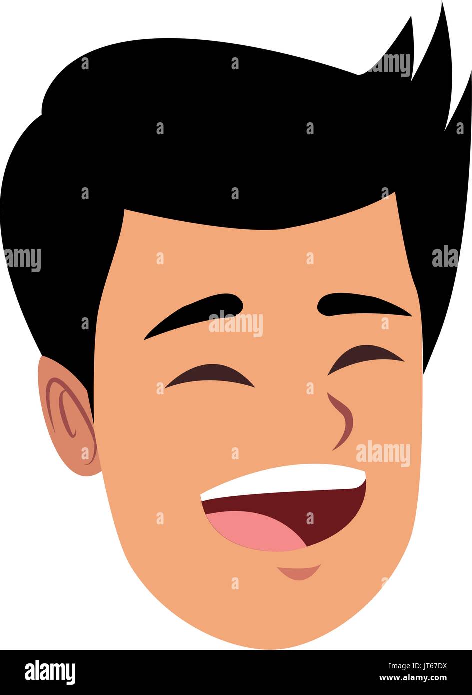 happy boy portrait smiling character Stock Vector Image & Art - Alamy