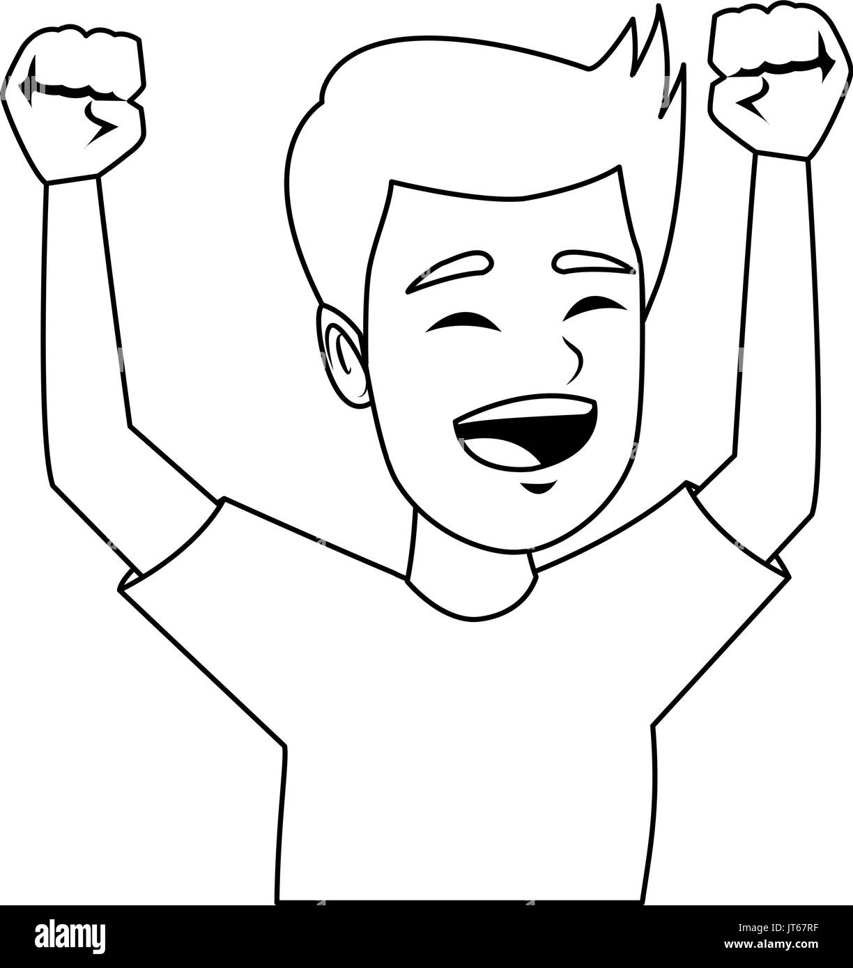 happy boy portrait smiling character Stock Vector Image & Art - Alamy