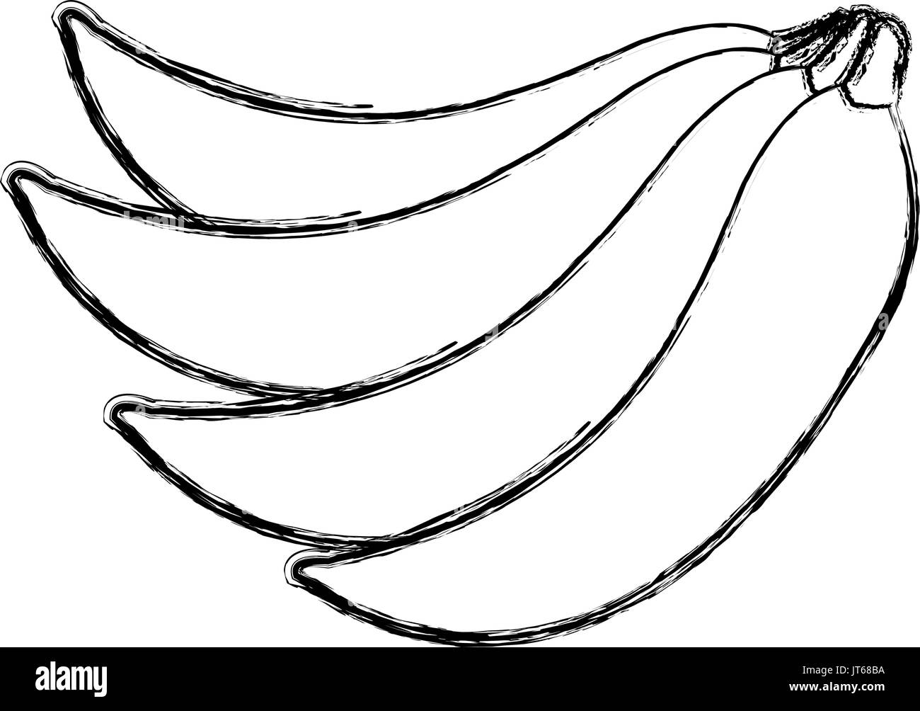 Bunch of bananas Black and White Stock Photos & Images Alamy