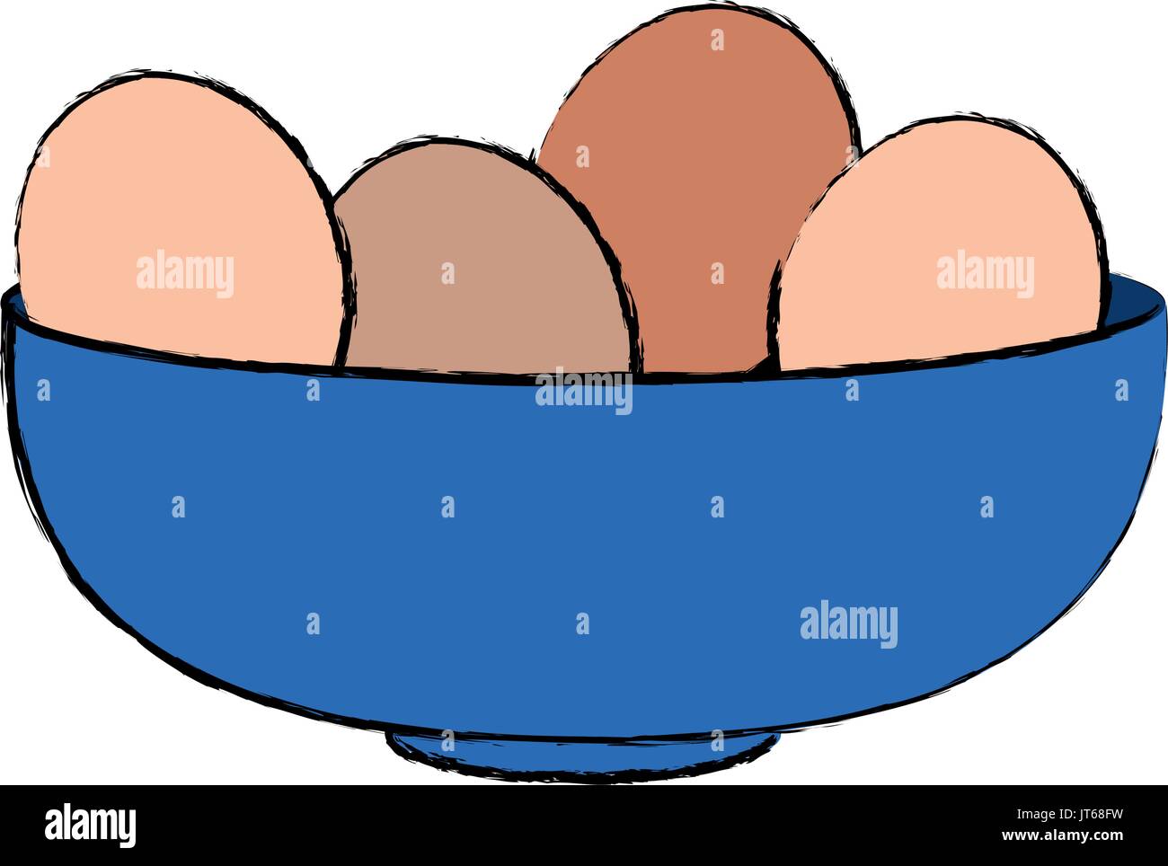 eggs bowl cooking food bakery Stock Vector Image & Art - Alamy