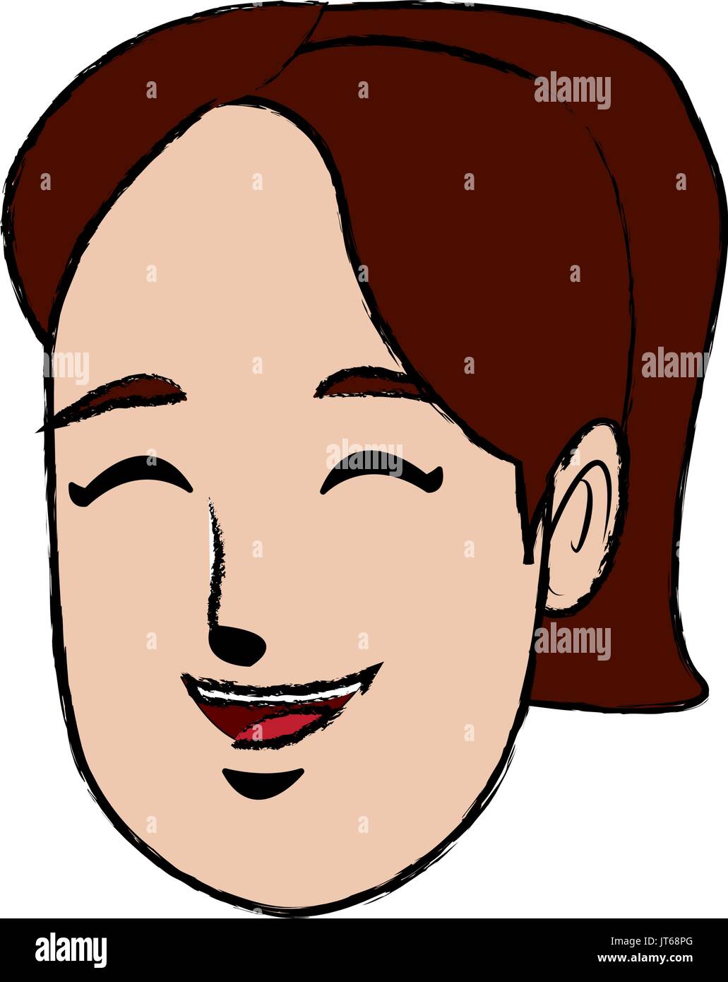 girl character portrait female face image Stock Vector Image & Art - Alamy