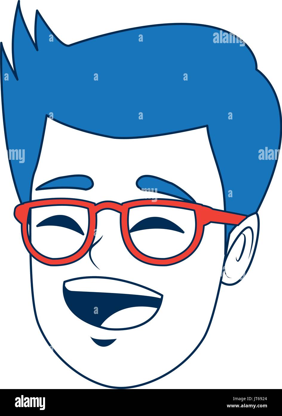 happy boy portrait smiling character Stock Vector Image & Art - Alamy